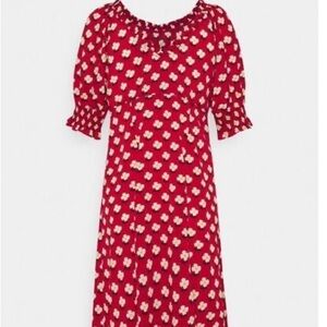 Kate Spade Red and White Floral Dress